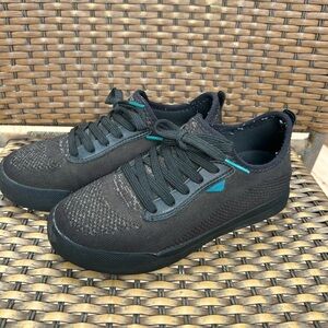 Black on black Vessi waterproof sneakers, GUC